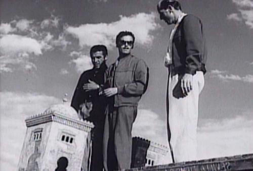 sur le tournage du film