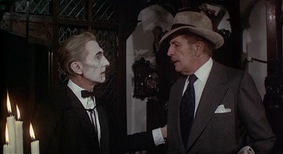 Peter Cushing et Vincent Price dans "Madhouse" (1974) de Jim Clark