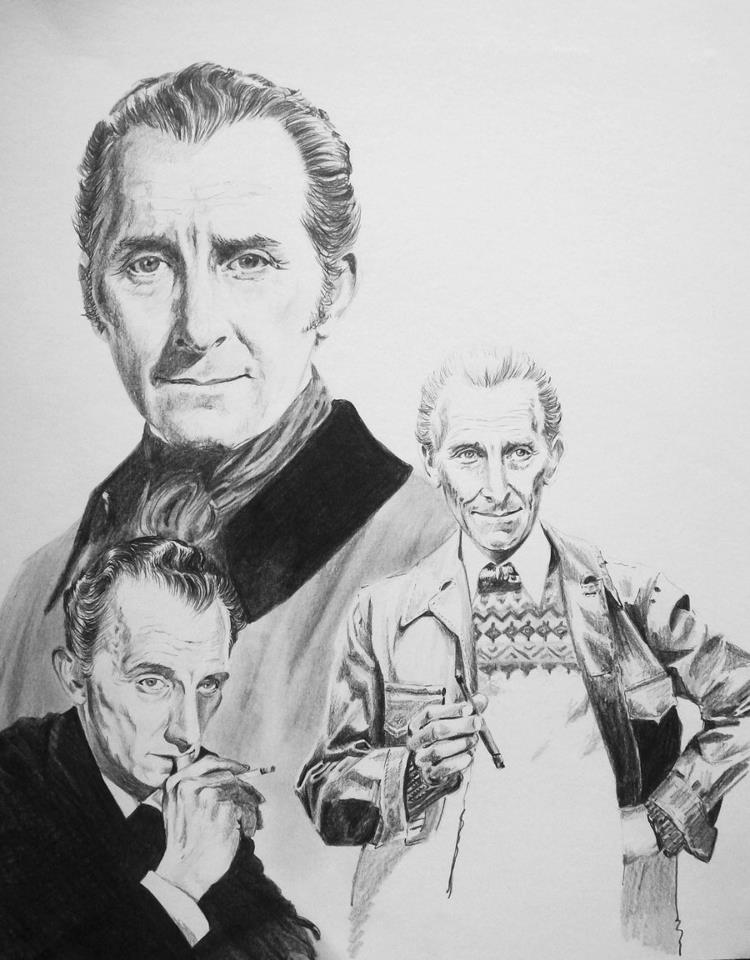 Trois portraits de Peter Cushing