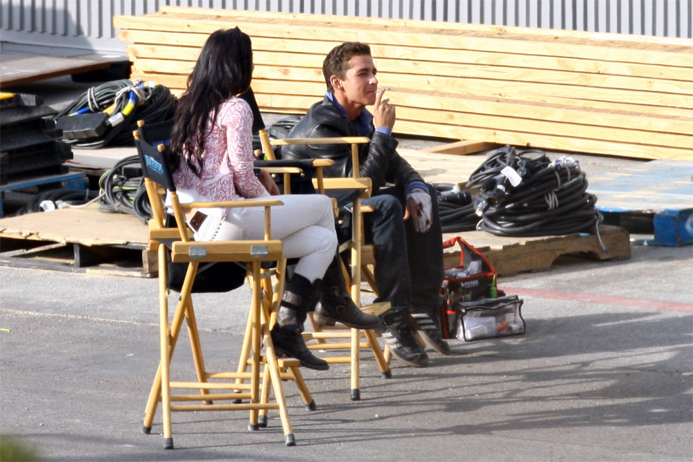 Megan Fox et Shia LaBeouf sur le tournage
