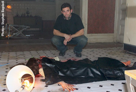 Le réalisateur sur le tournage