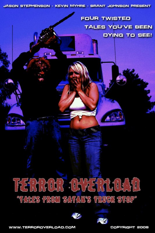 Quatre récits d'épouvante sont au programme de "Terror Overload", de Brant Johnson, Kevin Myhre et Jason Stephenson, sous-titré "Tales from Satan's Truck Stop", en postproduction (suite ci-dessous)