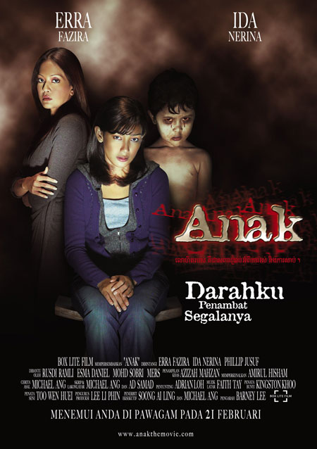 Le spectre d'un gamin de 5 ans hante deux cousines dans le film d'horreur malaysien "Hanak" (suite ci-dessous)