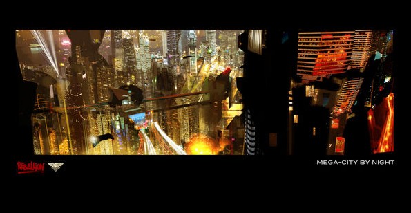 Dessins conceptuels signés Jock pour la nouvelle adaptation en cours de "Judge Dredd", initiée par les producteurs de "28 jours après".