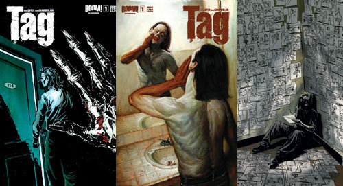 En chantier depuis déjà deux ans, "Tag", un comics écrit par Keith GHiffen et dessiné par Kody Chamberlain, où un jeune homme est victime d'une ancienne malédiction, sera finalement porté à l'écran par Simon Crane (suite ci-dessous)