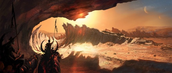 Dessins de productions de "John Carter of Mars", adapté des romans d'Edgar Rice Burroughs, qui, réalisé en prises de vues réelles par Andrew Stanton (Wall-E), suit les aventures d'un soldat de la guerre de Sécession se retrouvant sur la planète rouge.