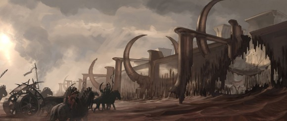Dessins de productions de "John Carter of Mars", adapté des romans d'Edgar Rice Burroughs, qui, réalisé en prises de vues réelles par Andrew Stanton (Wall-E), suit les aventures d'un soldat de la guerre de Sécession se retrouvant sur la planète rouge.