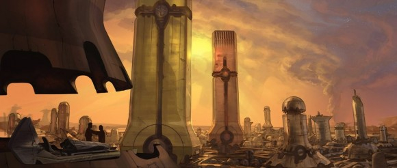 Dessins de productions de "John Carter of Mars", adapté des romans d'Edgar Rice Burroughs, qui, réalisé en prises de vues réelles par Andrew Stanton (Wall-E), suit les aventures d'un soldat de la guerre de Sécession se retrouvant sur la planète rouge.