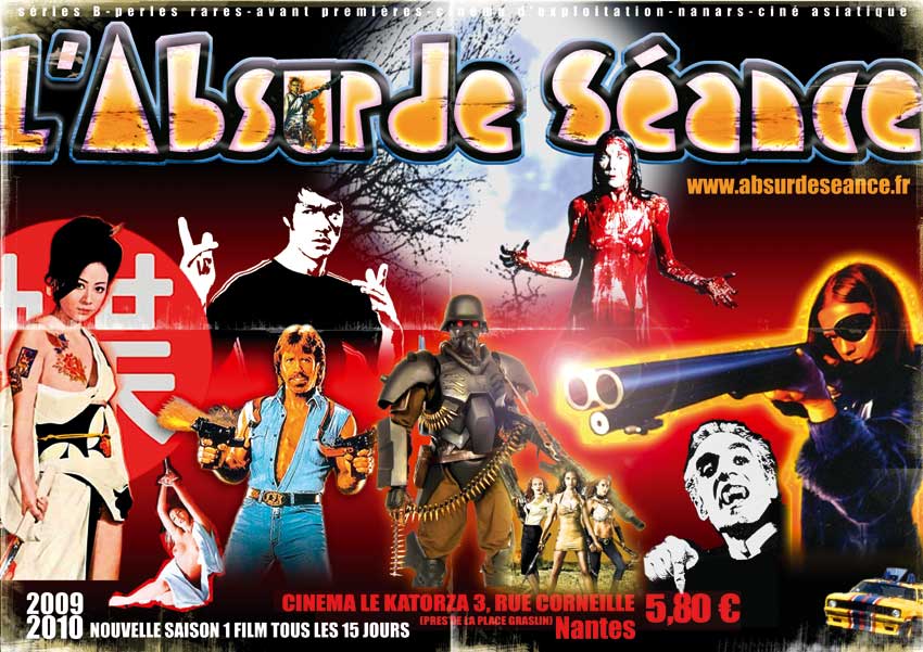 Le Ier  FESTIVAL ABSURDE SÉANCE  aura lieu à Nantes du 23 au 26 septembre (voir ci-dessous)