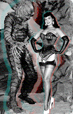 La Créature du Lac Noir et Betty Page