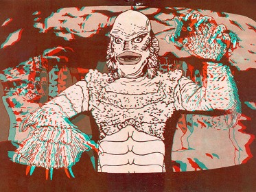 L'ETRANGE CRÉATURE DU LAC NOIR (dessin)