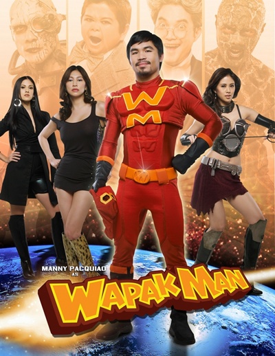 Héroïne à la poitrine supersonique, homme fait de lave et crabe géant sont au programme de "Wapak Man", un film de super-héros philippin de Topel Lee (suite ci-dessous)