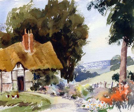 Aquarelle de Peter Cushing