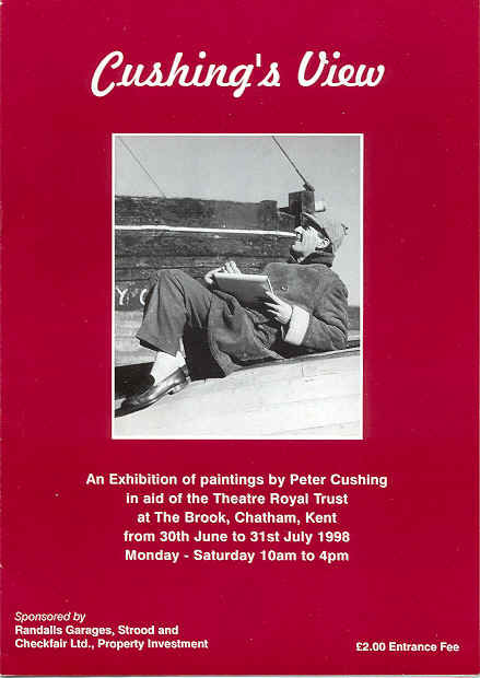 Une exposition des peintures de Peter Cushing en 1998