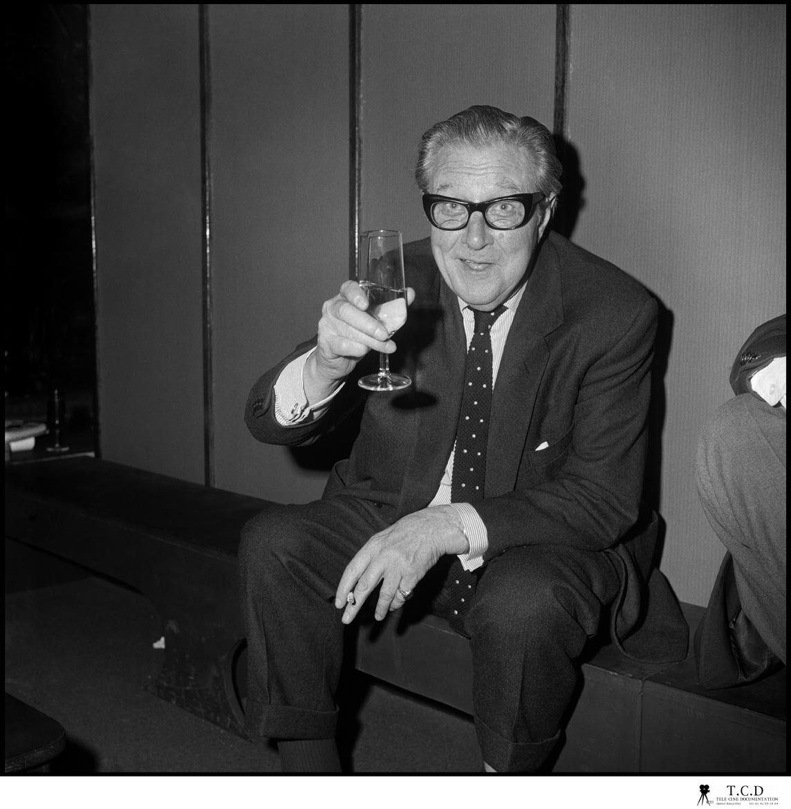 Peter Cushing et Terence Fisher, Invités d'Honneur du 2e Festival International de Paris du Film Fantastique et de SF (1974). Photos : Jean-Louis  Rancurel