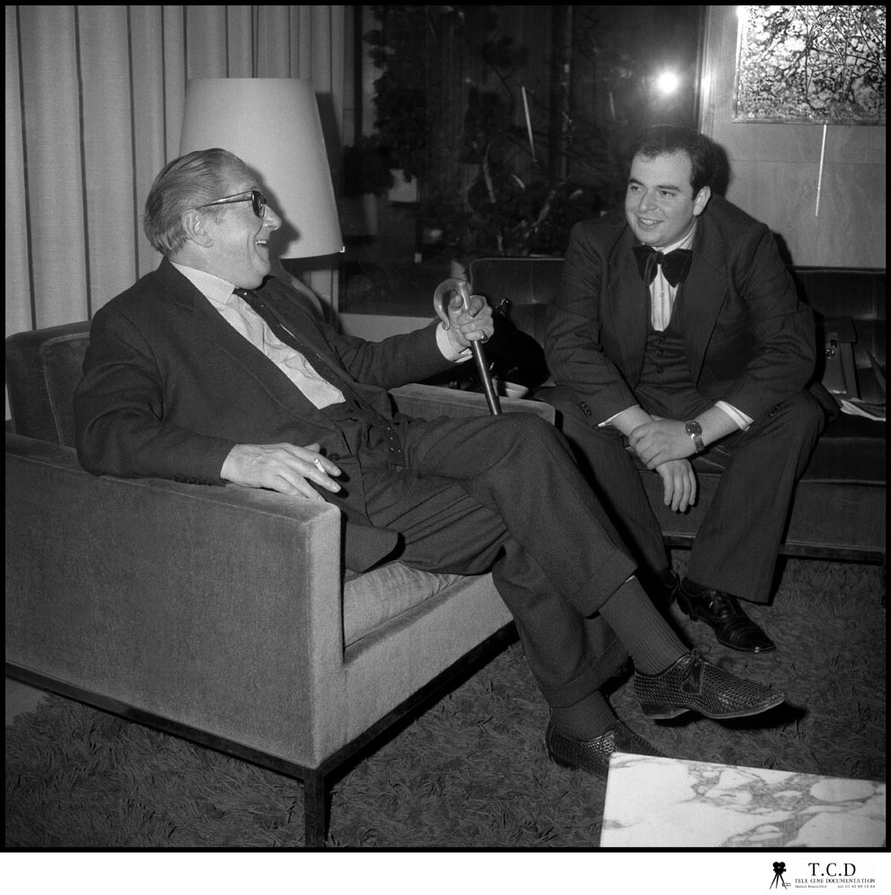 Peter Cushing et Terence Fisher, Invités d'Honneur du 2e Festival International de Paris du Film Fantastique et de SF (1974). Photos : Jean-Louis  Rancurel