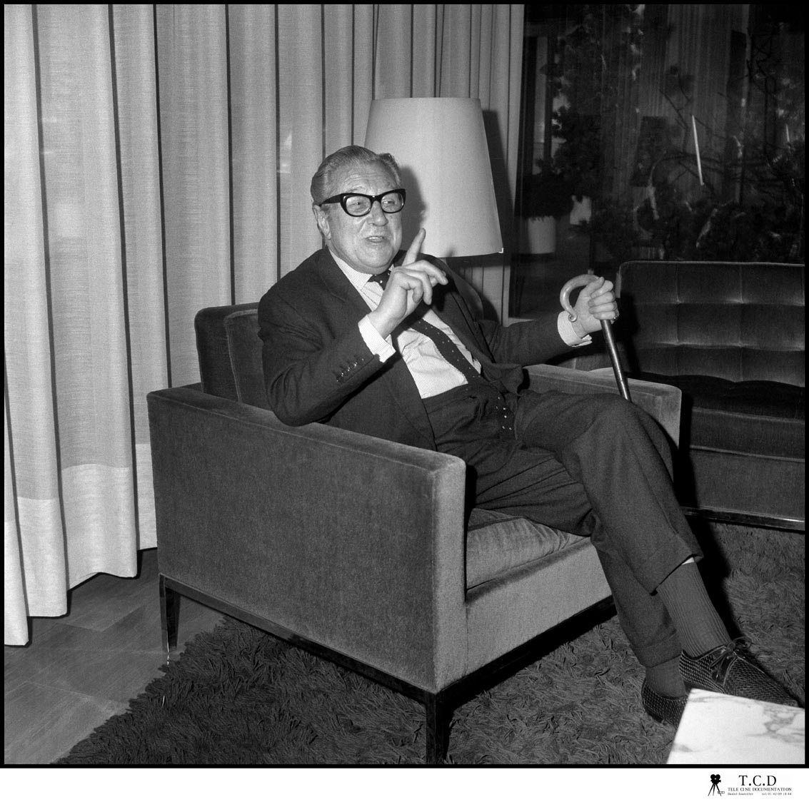 Peter Cushing et Terence Fisher, Invités d'Honneur du 2e Festival International de Paris du Film Fantastique et de SF (1974). Photos : Jean-Louis  Rancurel