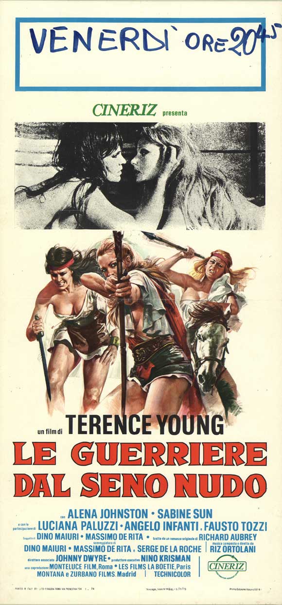 Les Amazones (Le guerriere dal seno nudo, 1973, Italie/France/Espagne) de Terence Young
