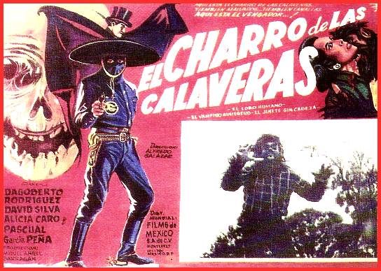 El charro de las Calaveras (1965) western horrifique mexicain d'Alfredo Salazar