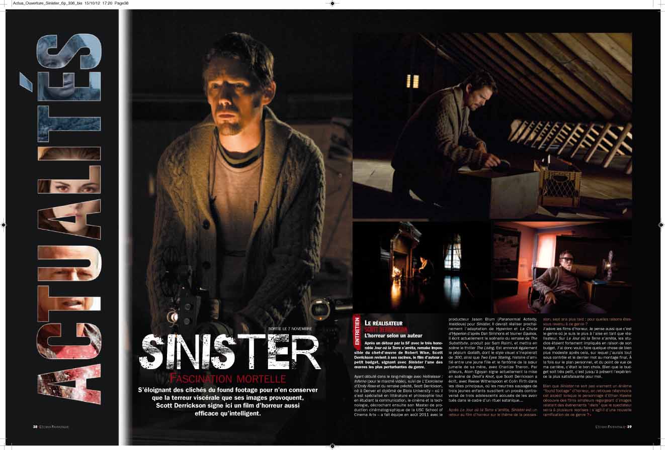 interview du réalisateur dans l'EF de novembre 2012