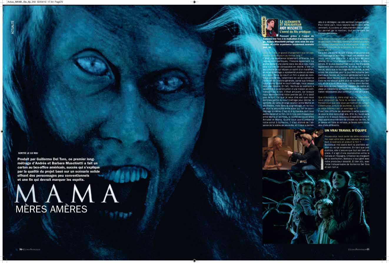 Ouverture du dossier MAMA de l'EF 342 (mai 2013)