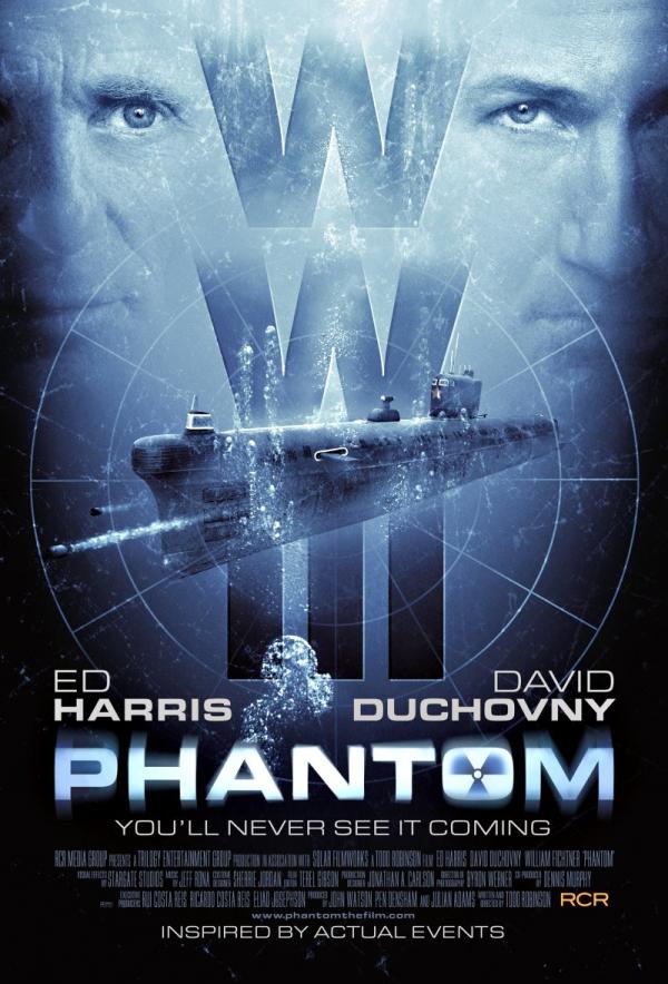 Distribué le Ier mars prochain aux USA, le thriller sous-marin "Phantom", "inspiré d'événements réels", écrit et réalisé par Todd Robinson, est en postproduction.... (voir ci-dessous)