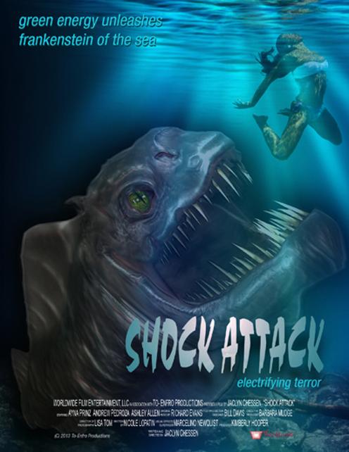 Dans "Shock Attack", la tentative d'une scientifique bien intentionnée de développer une source d'énergie nouvelle donne naissance à un terrifiant monstre marin (voir ci-dessous)