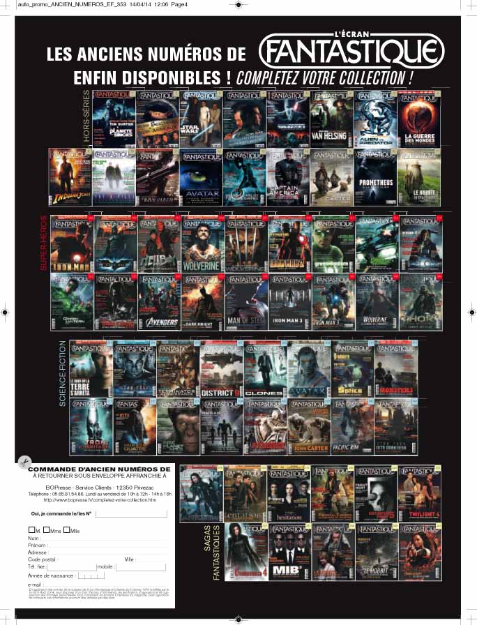 anciens numéros (voir ci-dessous)