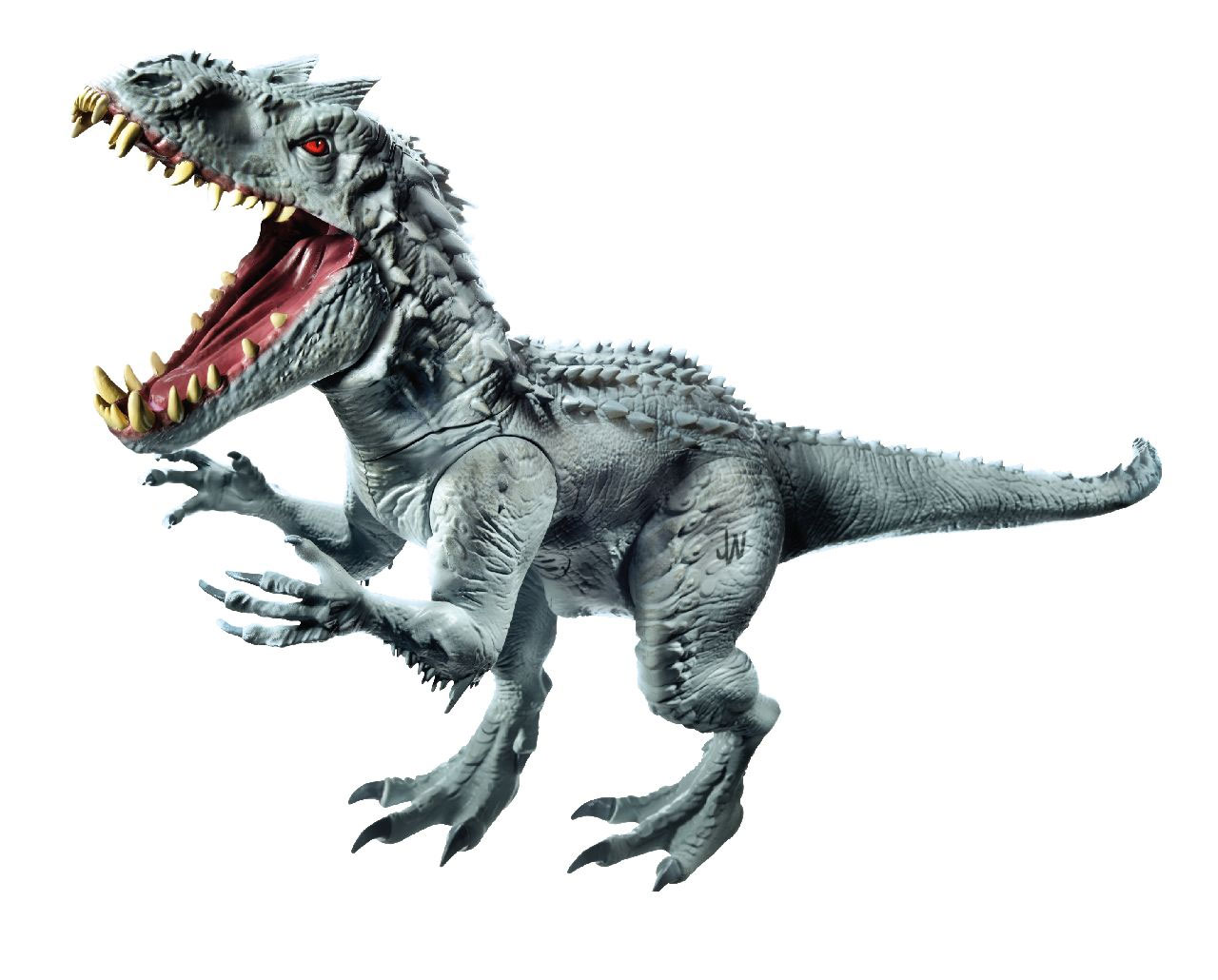 L'apparence du Indominus Rex de "Jurassic World" dévoilée via les figurines Hasbro. Un mixte entre le T-Rex et un Velociraptor.... Le film sera en salles en juin prochain...