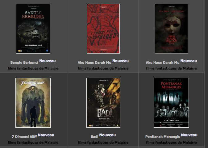 FOCUS sur le cinéma d’horreur de Malaisie (voir ci-dessous)