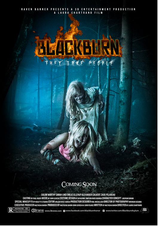 Nouvelle affiche pour le canadien "Blackjburn", présenté en septembre dernier au Chicago Horror Film Festival, et qui sera distribué en 2016.... (voir ci-dessous)