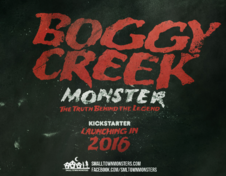 Le Boggy Creek Monster fait son retour sur les écrans cette année… (voir ci-dessous)