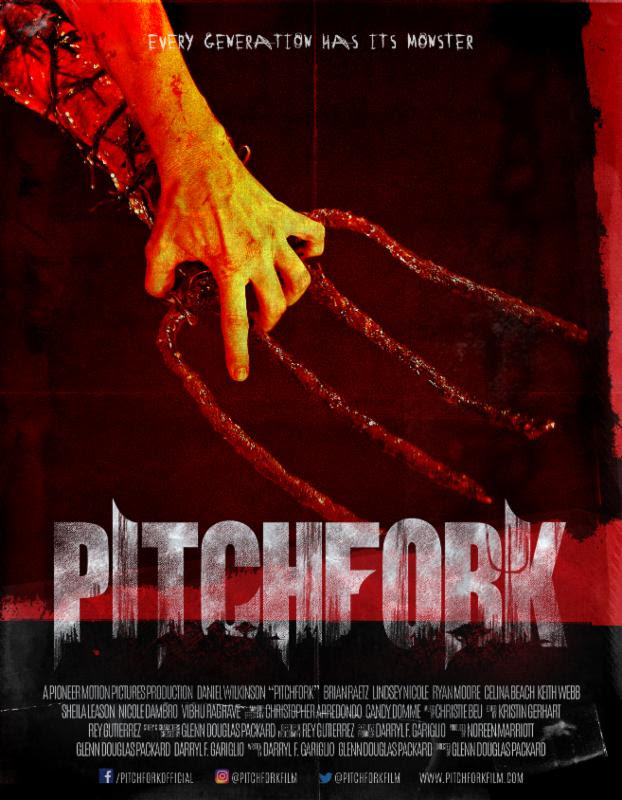 Slasher violent en postproduction, "Pitchfork" voit un monstre surgi du passé menacer un groupe d’amis séjournant à la campagne…