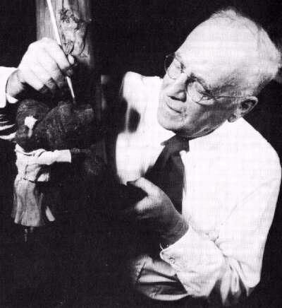 Willis O'Brien, à l'oeuvre sur "Mighty Joe Young"