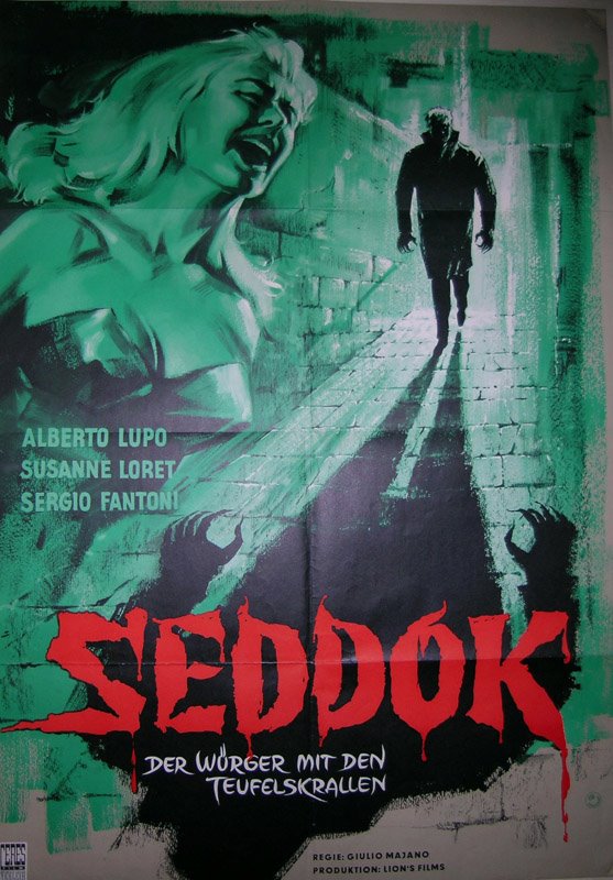 "Seddok l'erede di satana" (alias "Atom Age Vampire" aux USA, et "Le monstre au Masque" en France. 1960) Réal.: Anton Giulio Majano. Sorti le 2 février 1962 en France.