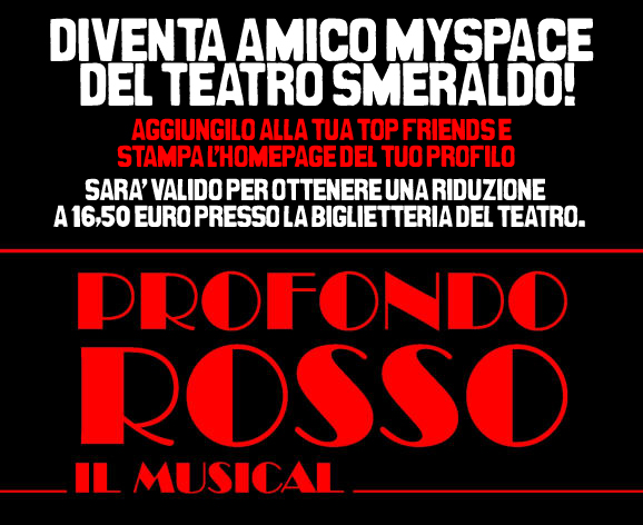 Profondo Rosso, le "musical" !