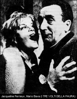 Mario Bava, sur le tournage  des "3 Visages de la Peur"