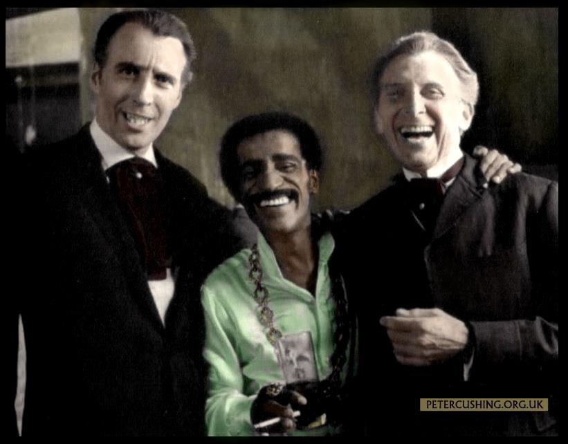 Avec Chistopher Lee et Samy Davis Jr