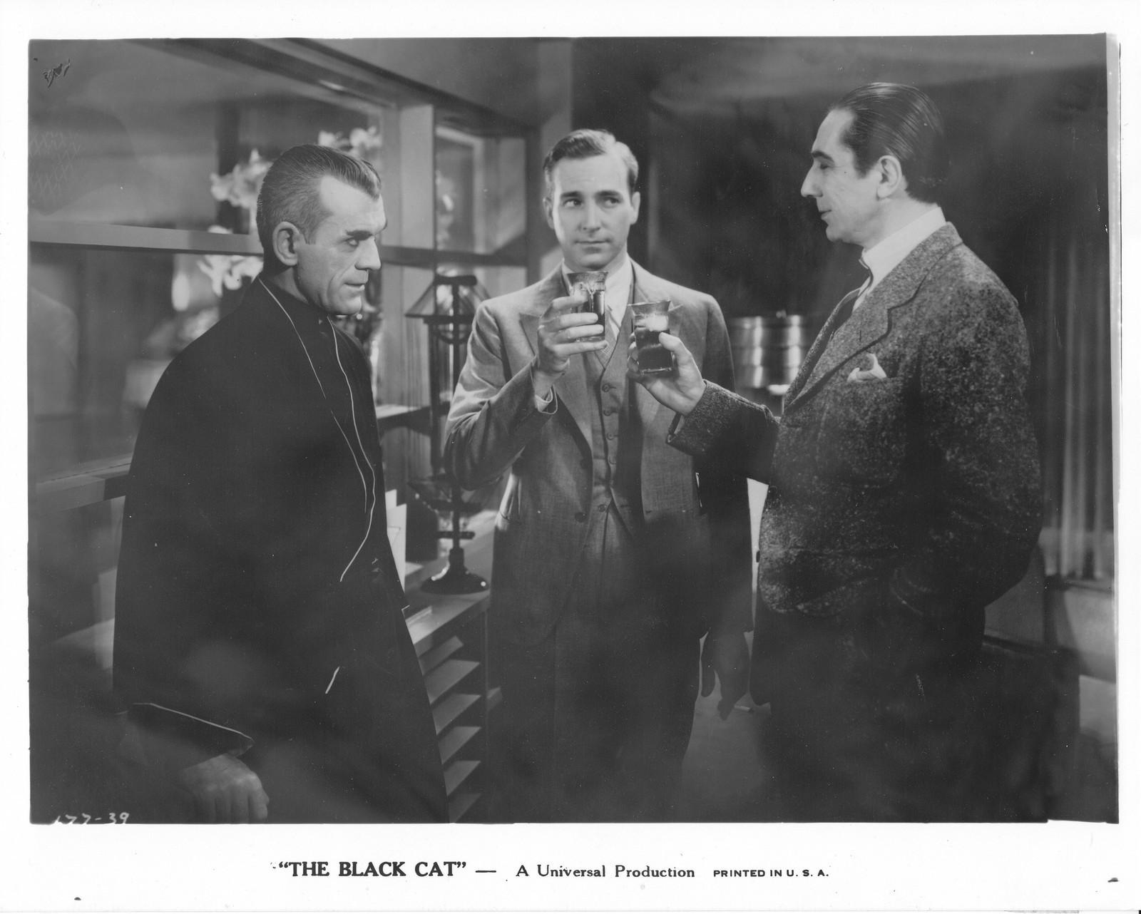 "The Black Cat" avec Boris Karloff et David Manners
