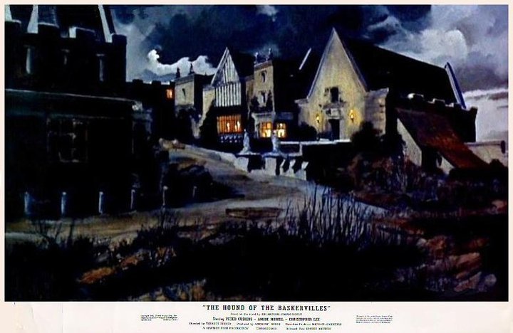 "Le Chien des Baskerville" de Terence Fisher (1959). Un superbe matte painting du film.
