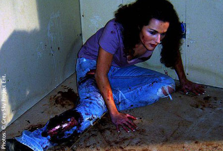 S’inspirant à la fois du folkore hispanique et des légendes urbaines, « Green Eyed Monster » de Gabriel Barboza, met en scène un groupe d’amis se rendant dans un lieu hanté (suite ci-dessous)