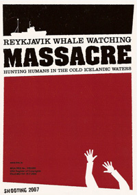 Une comédie d'horreur islandaise sur le thème de la pêche à la baleine, avec Leatherface ! (voir ci-dessous)
