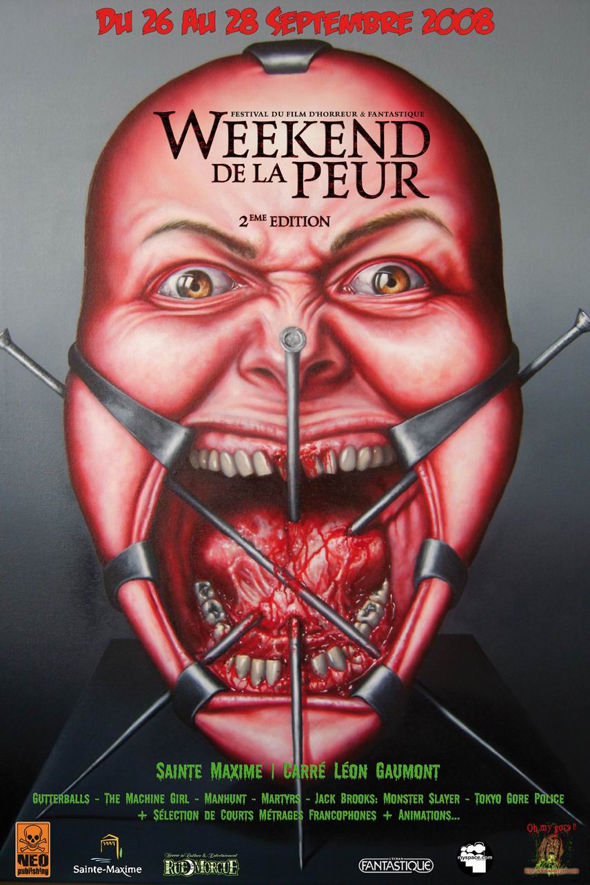 C’est ce Week-End du 26 au 28 septembre que se déroulera dans la ville de Sainte-Maxime la seconde édition du Festival International du Film d’Horreur, le WEEK-END DE LA PEUR (suite ci-dessous)