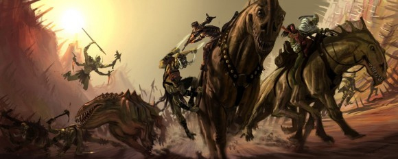 Dessins de productions de "John Carter of Mars", adapté des romans d'Edgar Rice Burroughs, qui, réalisé en prises de vues réelles par Andrew Stanton (Wall-E), suit les aventures d'un soldat de la guerre de Sécession se retrouvant sur la planète rouge.