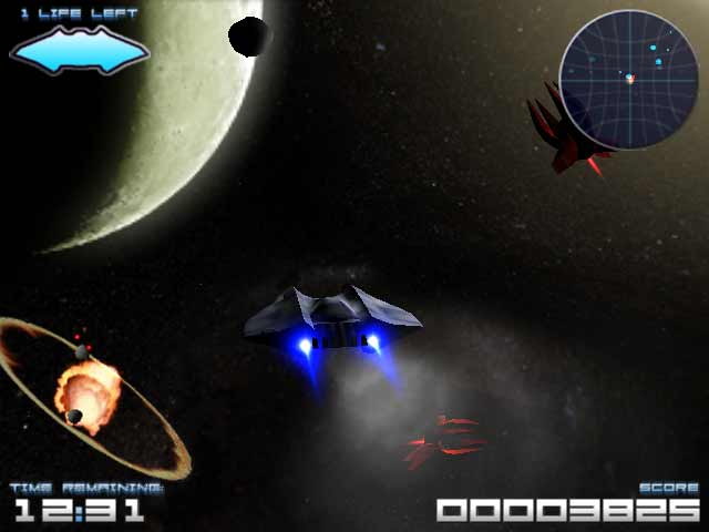 Le jeu d'arcade "ASTEROIDS" porté à l'écran par Universal (voir ci-dessous)