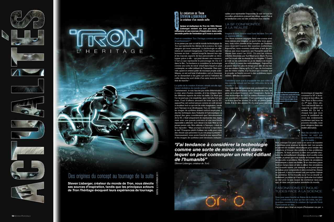 Dossier TRON de l'EF n°317 (février 2011)