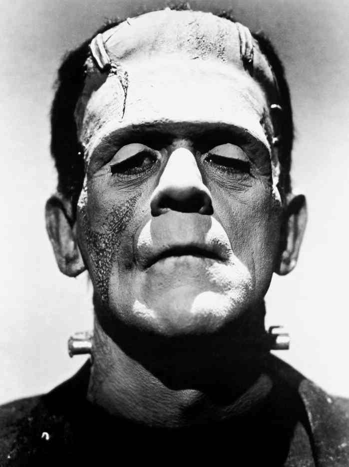 Boris Karloff sous le maquillage de Jack Pierce
