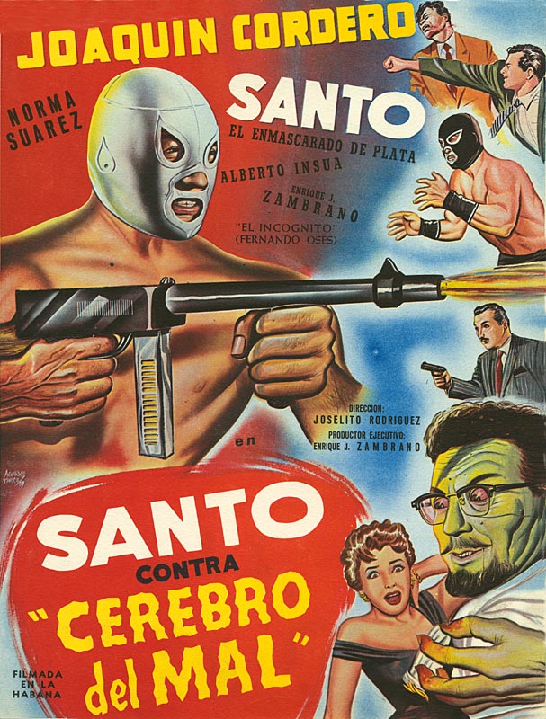 affiches du cinéma fantastique mexicain (voir vidéo ci-dessous)