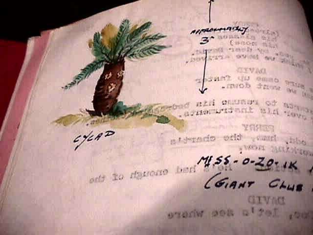 Le script de "At the Earth's Core" (une production Amicus), dont pratiquement chaque page est enrichie de dessins de Peter Cushing, ainsi que ses notes et commentaires.