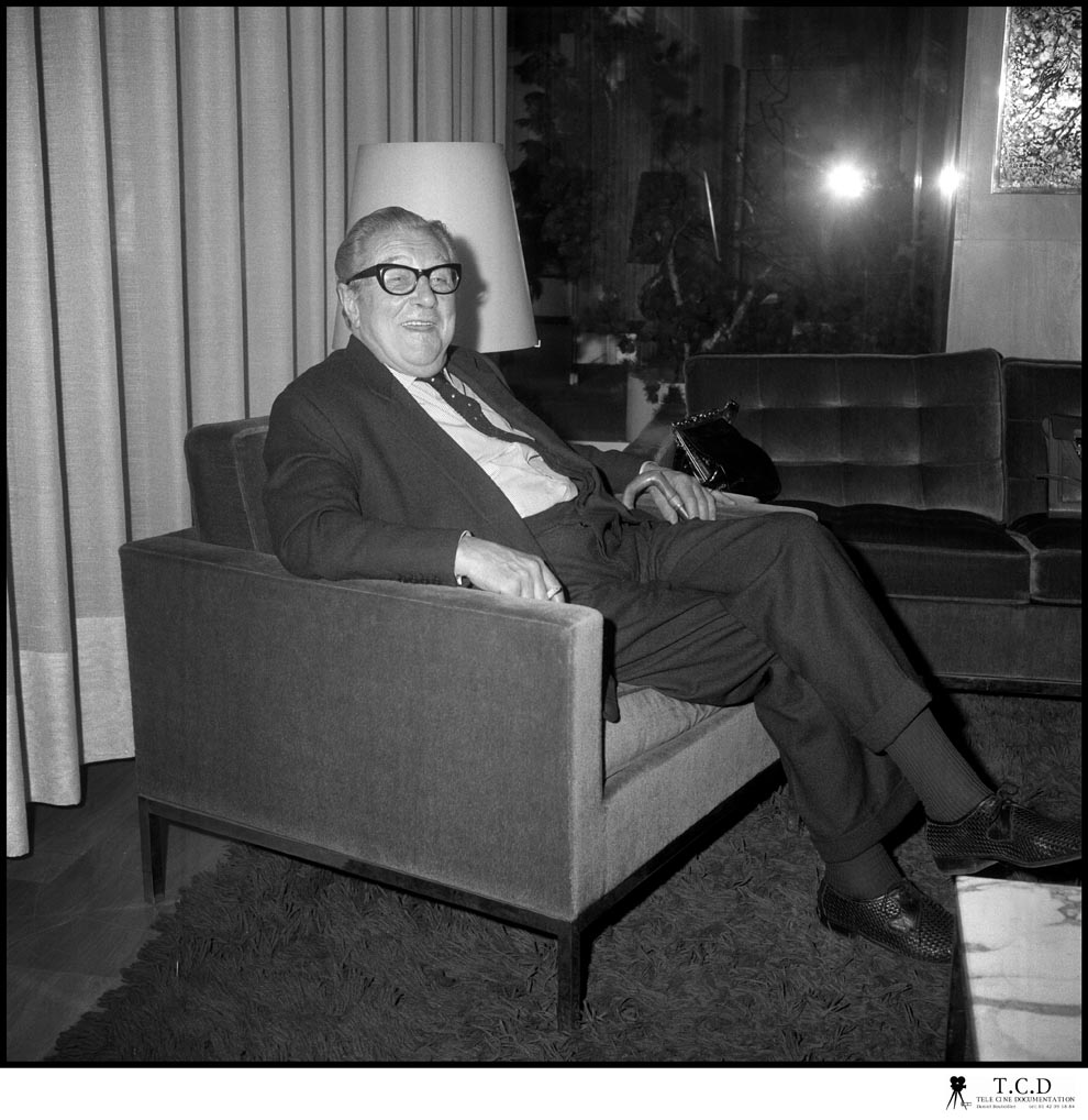 Peter Cushing et Terence Fisher, Invités d'Honneur du 2e Festival International de Paris du Film Fantastique et de SF (1974). Photos : Jean-Louis  Rancurel